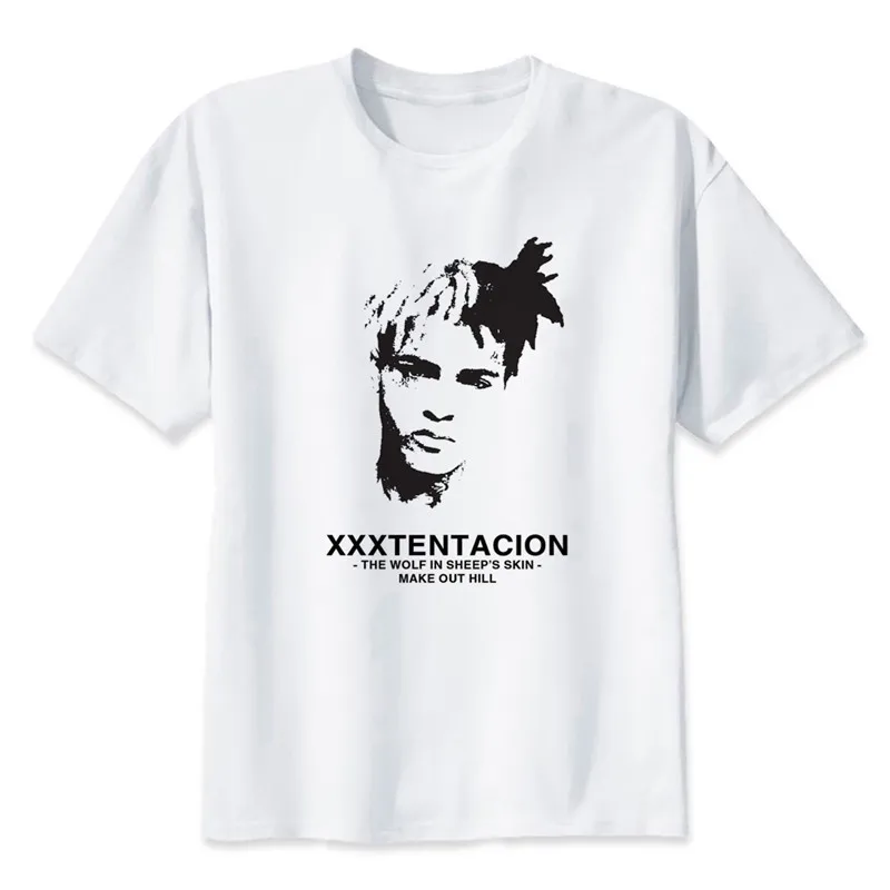 2018 Новое поступление Мужская футболка в стиле хип-хоп Xxxtentacion футболки с рисунком