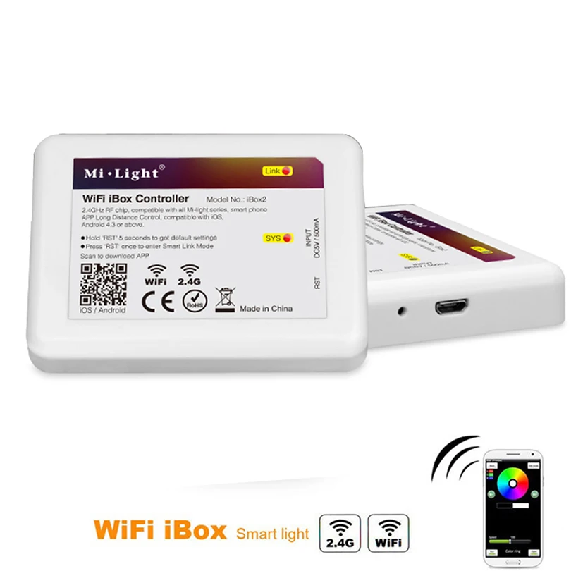 Milight AC 85V - 265V E27 6W 8W 9W 12W RGB + CCT светодиодный светильник 2 4G беспроводной RF WIFI Пульт