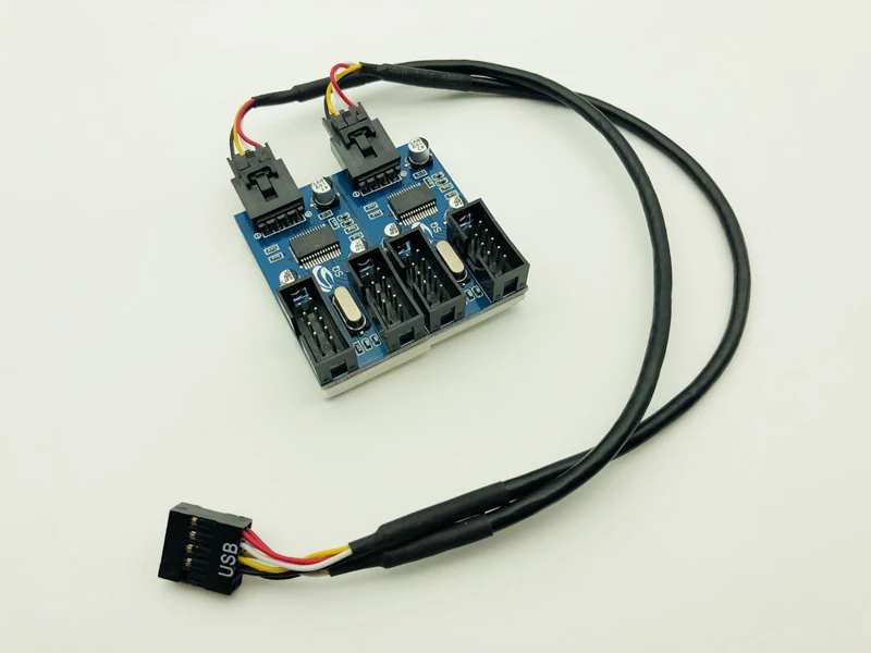 9 контактный USB разъем штекер от 1 до 4 Женский Удлинительный кабель настольная