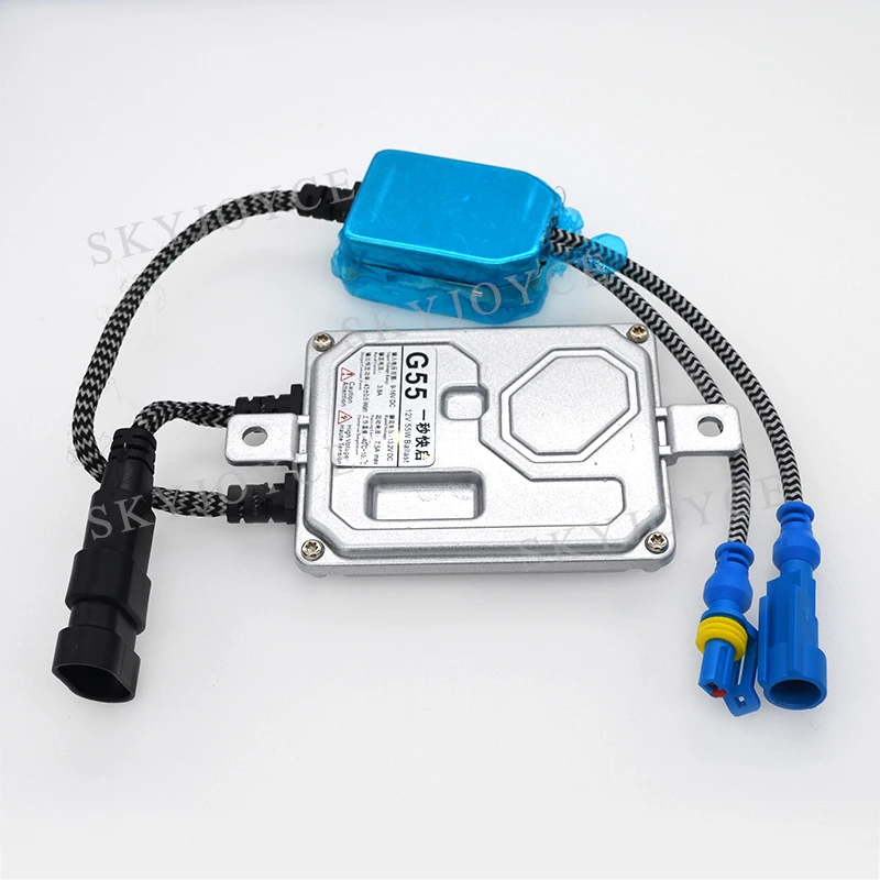 SKYJOYCE 12V 55W Быстрый старт HID светильник комплект 5500K FBI H1 H7 H11 лампа 4300K 6000K 8000K G55