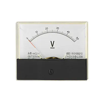 

0-50V DC Voltage Panel Meter Analog Voltmeter Gauge New