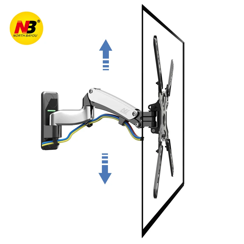 NB F450 газовая пружина 40 &quot-50&quot LED LCD телевизор настенное крепление полное Движение