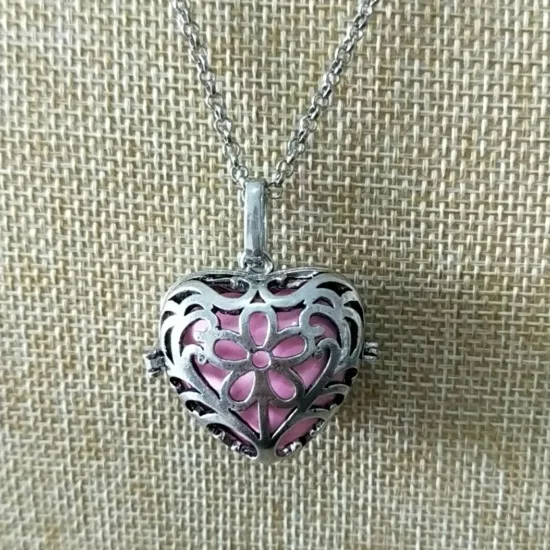 Женское Ожерелье-колокольчик с цветком и сердечком для беременных SYYF0143 новинка