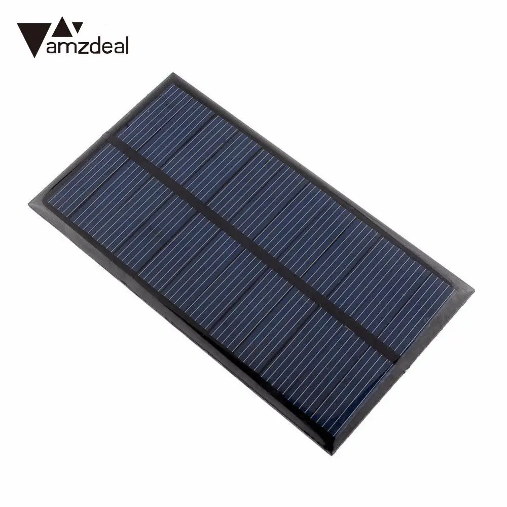 amzdeal 6V 1W Solar Panel Module DIY Light Battery Cell Phone Chargers Outdoor Travelling Powerbank Charging Board Power | Электроника