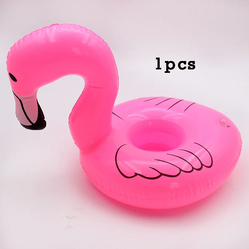 1pcs Cup Holder Гавайские вечерние Фламинго конфетти оформление латексными воздушными шариками баннер Pull Flag ананас Лето день рождения - Цвет: 1pcs Cup Holder