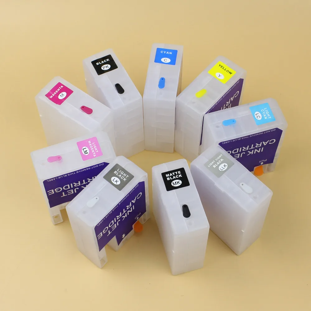 9 шт. перезаправляемый картридж для epson 3880 pro3880 pro принтер с чипом|cartridge discounts|cartridge
