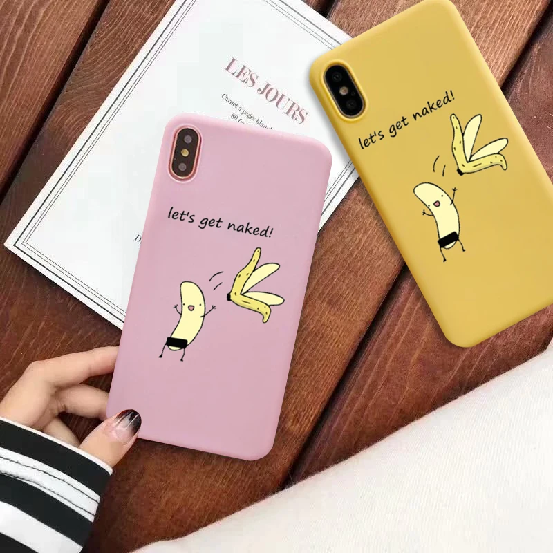 JAMULAR Мультфильм Банан Подходит чехол для iPhone X XS MAX XR 7 8 6 6s Plus Модный узор мягкий