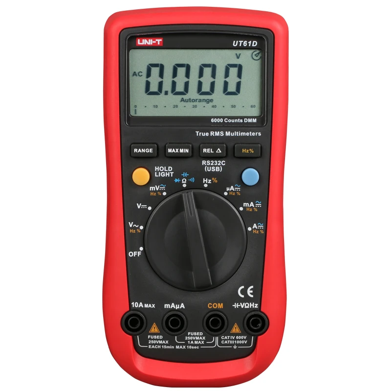 

UNI-T UT61A/UT61B/UT61C/UT61D/UT61E Цифровой мультиметр