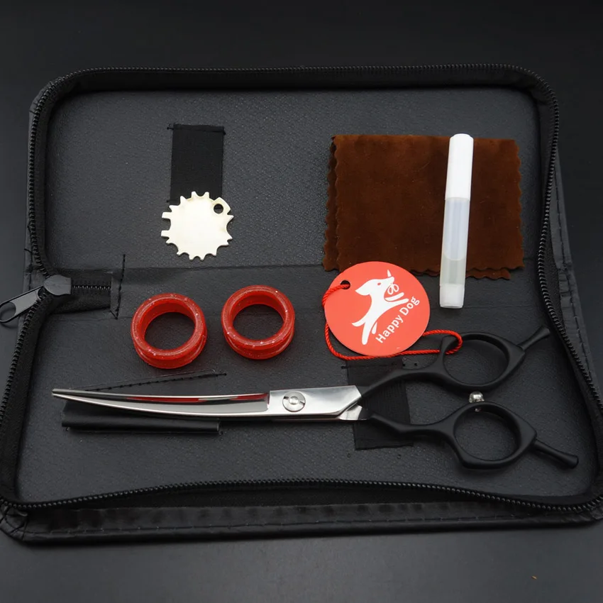 Профессиональные ножницы для груминга собак и кошек 6 5 дюйма изогнутые левой