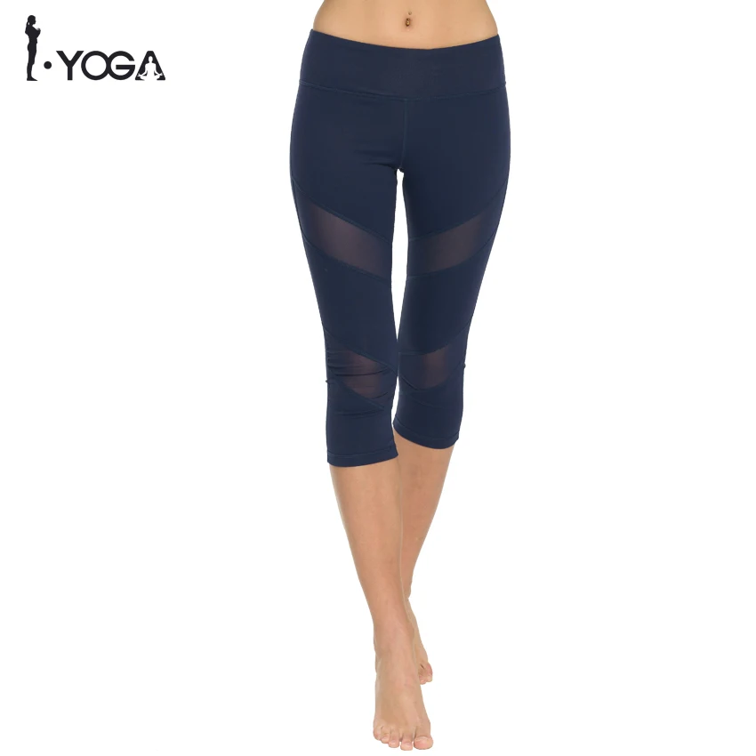 Женские Брюки-Капри Для Йоги фитнеса занятий спортом фитнесом высокой талией |