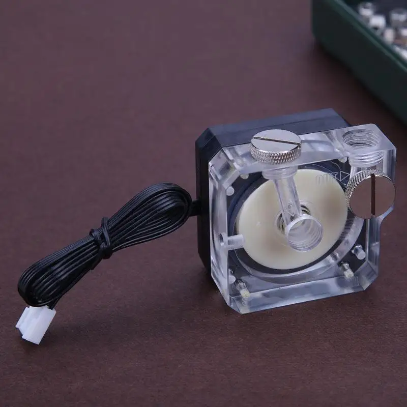 12V 450L/h акриловые 25db супер тихий насос циркуляции воды G1/4 нитки трубки разъем Small4pin pumpfor ПК водяного охлаждения Системы