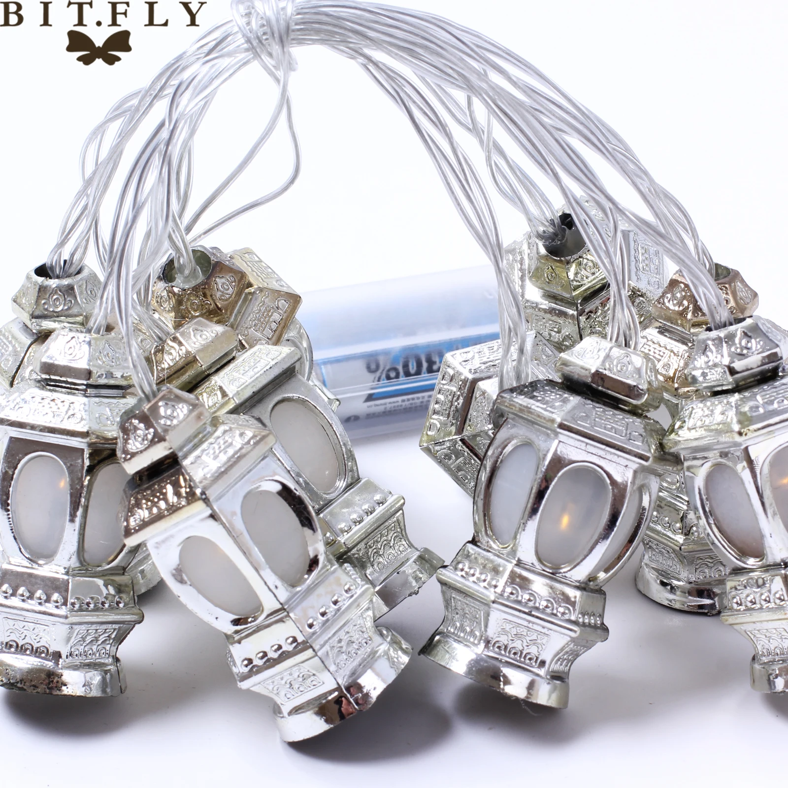 165 см 10 светодиодов исламский ИД Рамадан световая гирлянда мусульманский фонарь