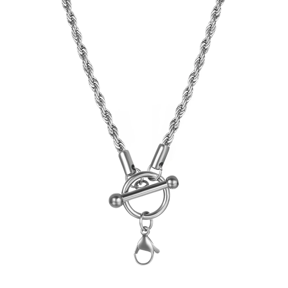 3mm D Змея/коробка/Висячие/бордюр/плоские/кружевные ожерелья с тумблером застежкой Омаров для мужчин и женщин цепь из нержавеющей стали 20 дюймов - Окраска металла: 3mm D