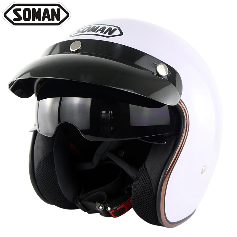 SOMAN SM510 мотоциклетный шлем из меди с защитой от солнца Viosr мотоцикл Harlay cacacapete