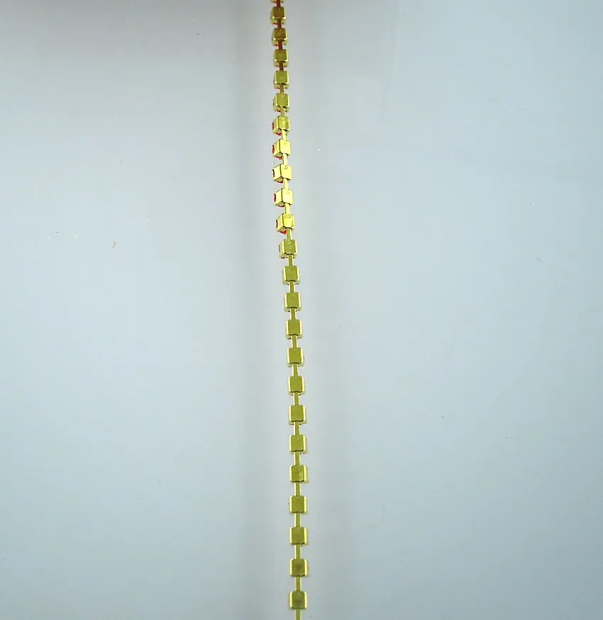 SS6 Акриловые Кристаллы 2 мм Стразы Золотая металлическая чашка коготь одежда