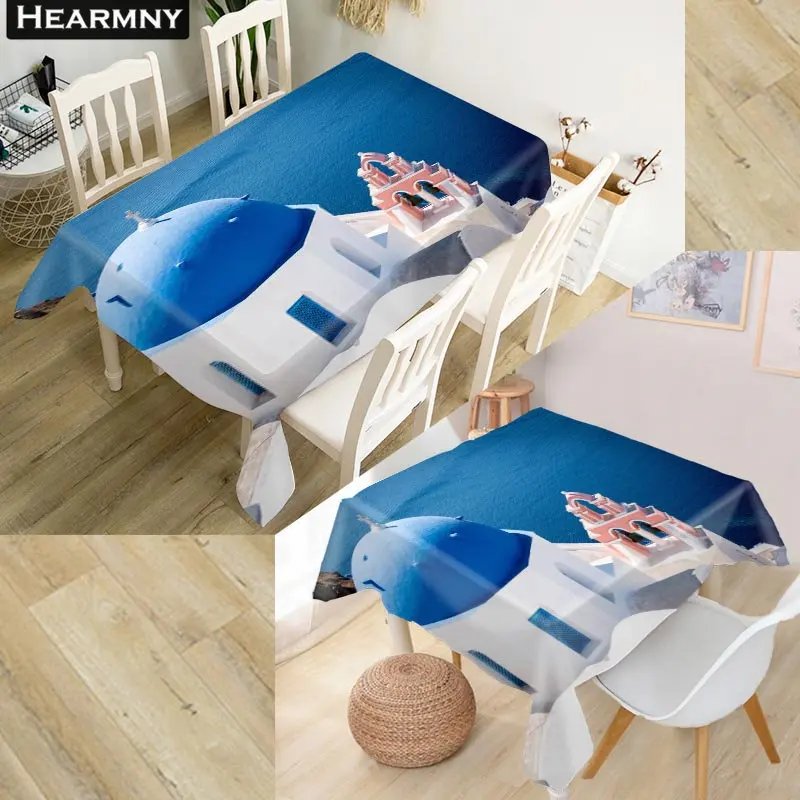 Скатерть HEARMNY 3D греческая ткань Оксфорд Пыленепроницаемая прямоугольная