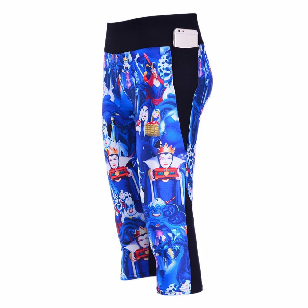 Женские 7 точечные женские брюки леггинсы queen ядовитые яблоки анимация