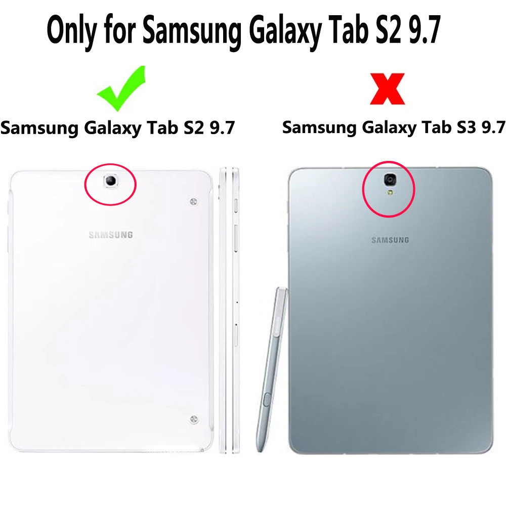Кожаный чехол для Samsung Galaxy Tab S2 9 7 T810 T815 T819 роскошный бизнес смарт-Спящий стенд