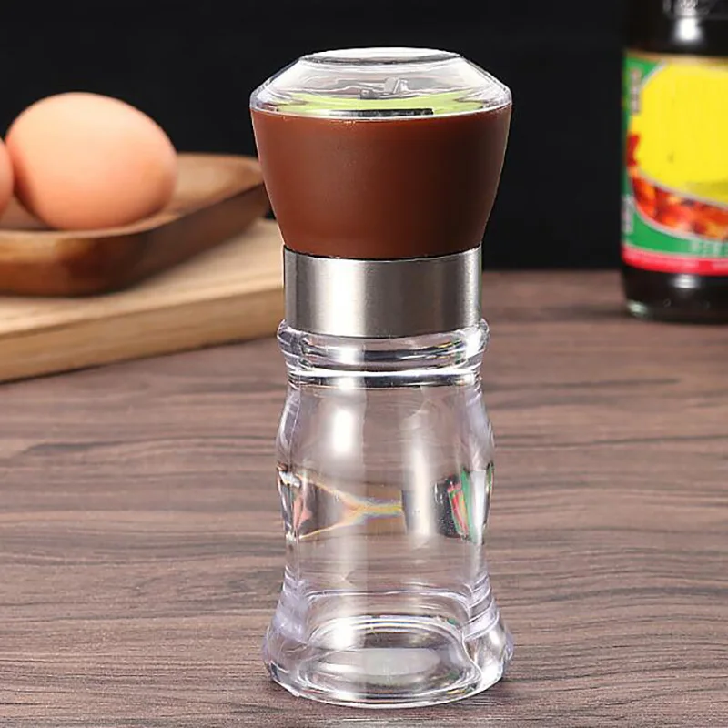 Brown Кухонные шлифовальные бутылки инструмент соль мельница для перца измельчители шейкер контейнер для специй Приправа Контейнер Для Приправ Держатель коробки для хранения - Цвет: Brown