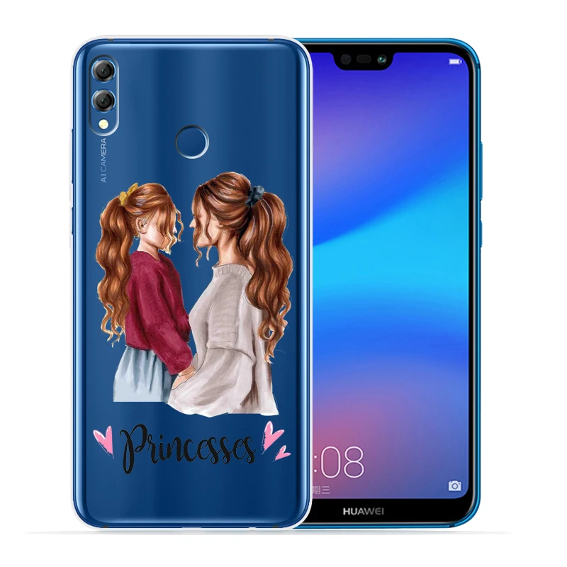 Модный чехол для телефона Super mom Dad Girl Huawei P30 Lite Pro P20 P8Lite P9Lite 2017 P Smart мягкий