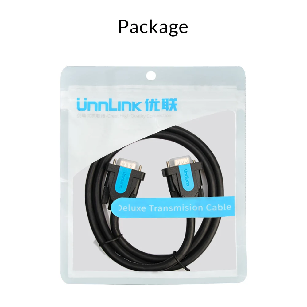 Кабель Unnlink VGA FHD 1080P @ 60H 15 контактов возможность подключения 1 м 5 3 8 10 20 для ПК