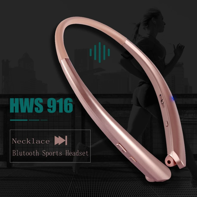 HWS916 мягкие Висячие Bluetooth наушники CSR4.1 с микрофоном Кнопка JOG голосовые подсказки