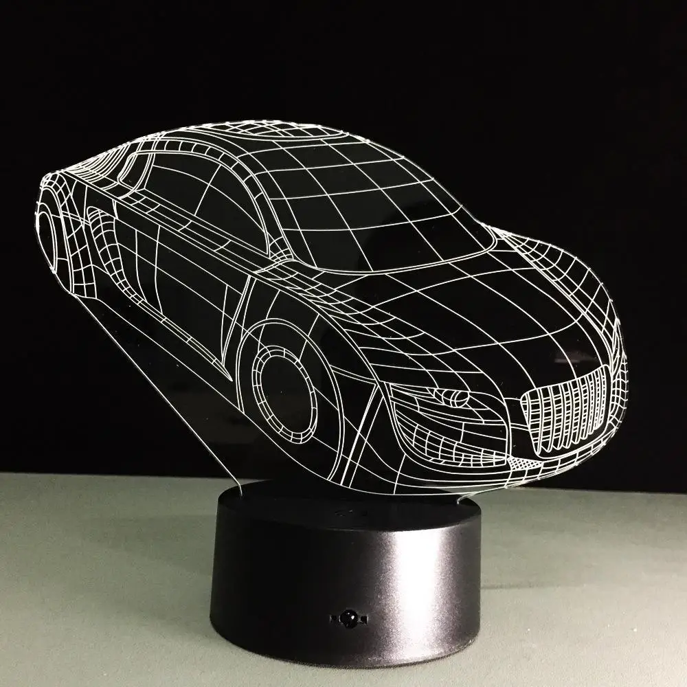 Соляная лампа автомобиля Пособия по немецкому языку четыре кольца 3d иллюзия