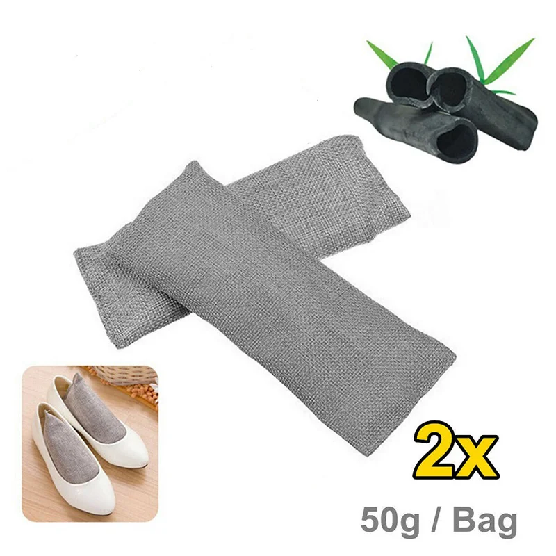 Влагостойкий натуральный Дезодоратор с активированным бамбуковым углем 2 шт. * 50