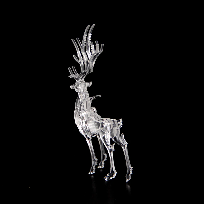 Забавные 3D акриловые животные Elaphurus Davidianus Пазлы Модель для взрослых и детей