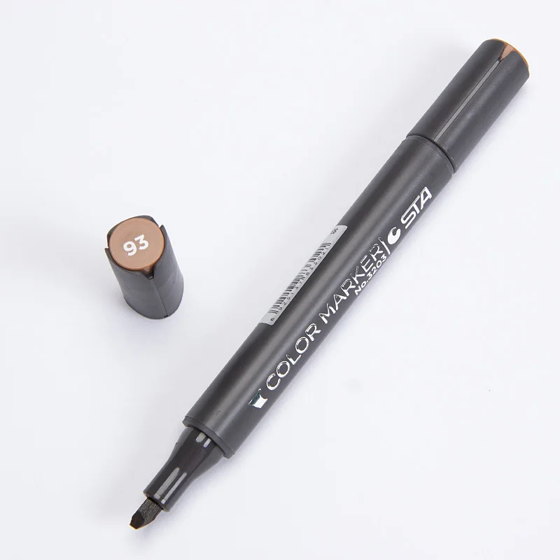 STA3203-093 STA Art маркеры двойная головка эскиз на основе Ahcohol маркер для ручной живописи дизайн Комиксов ручка Рисование товары для рукоделия 1 шт - Цвет: STA3203-093