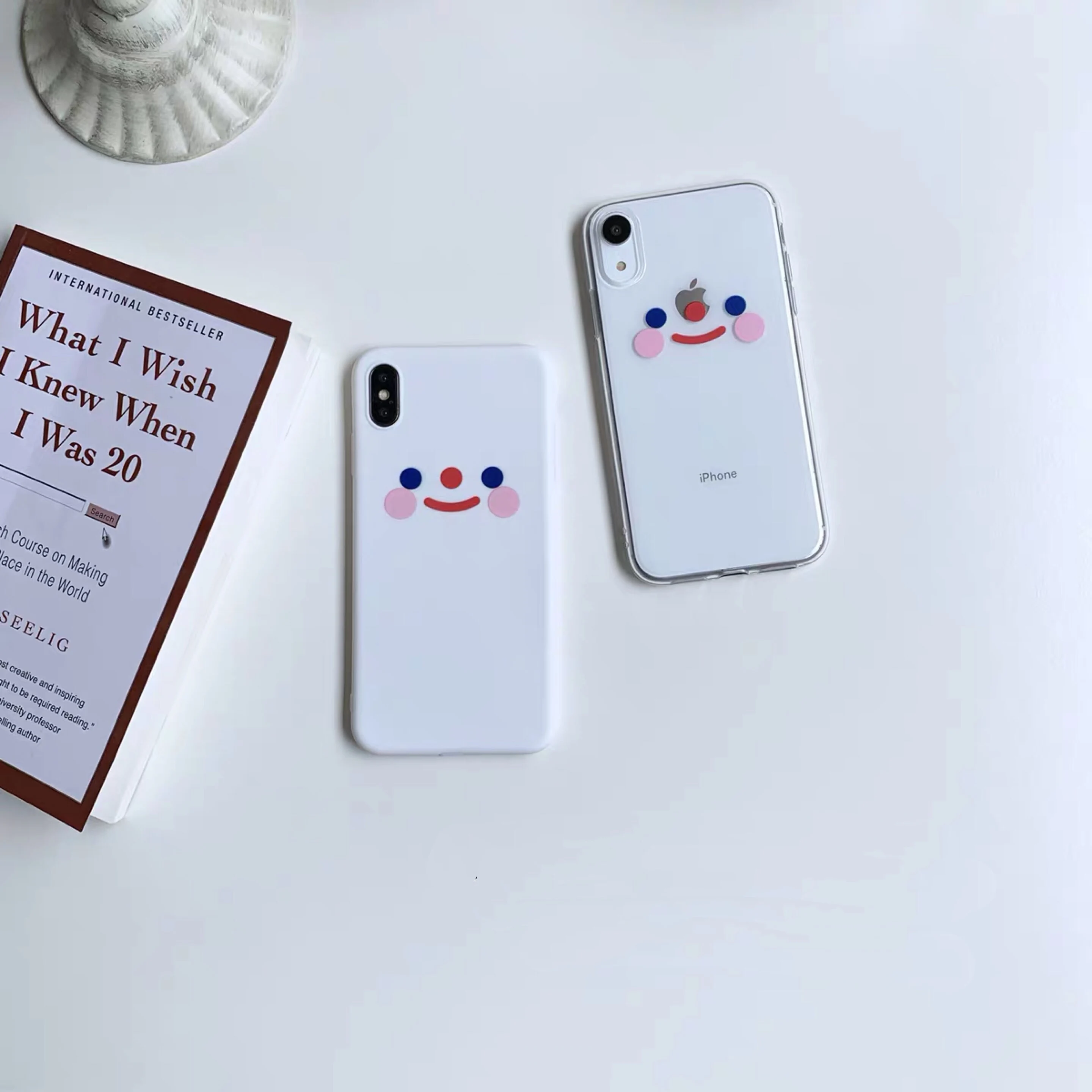 Корейский INS супер огонь милый Простой Румяна смайлик чехол для телефона iphone Xs MAX