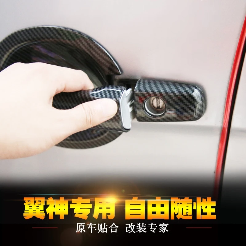 ABS Charcoal Door handle Protective covering Cover Trim for 2013- Mitsubishi Outlander Car styling
