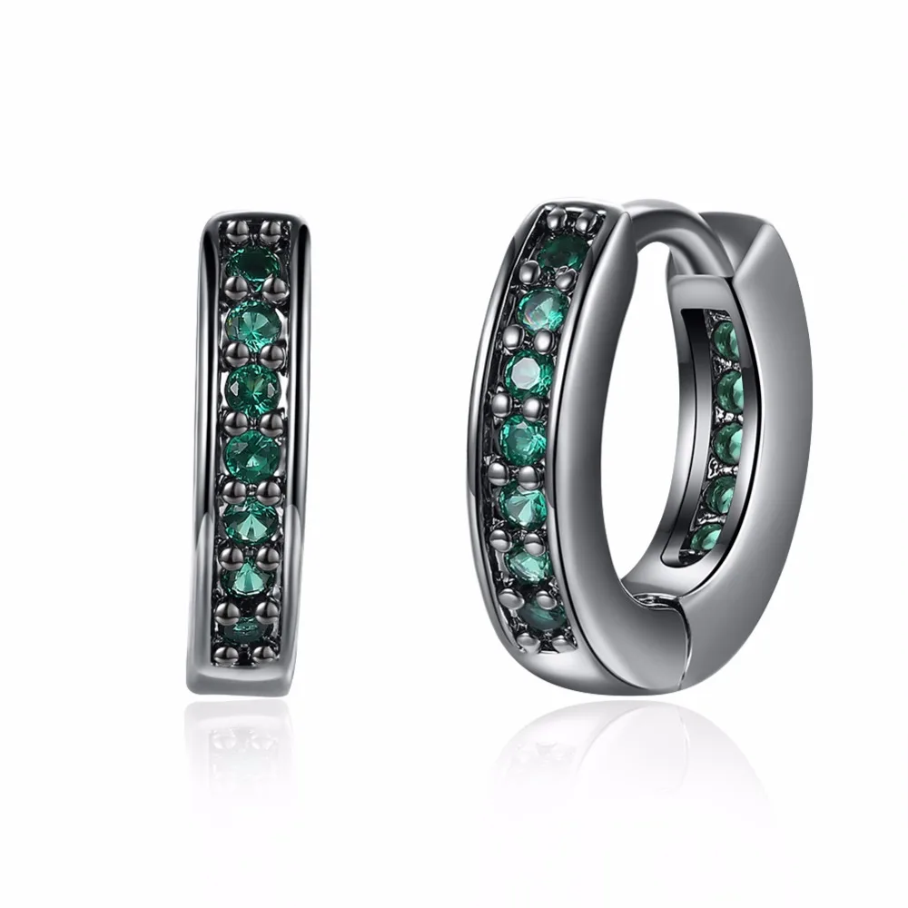 Классические круглые серьги новые товары в августе свежие зеленые циркониевые