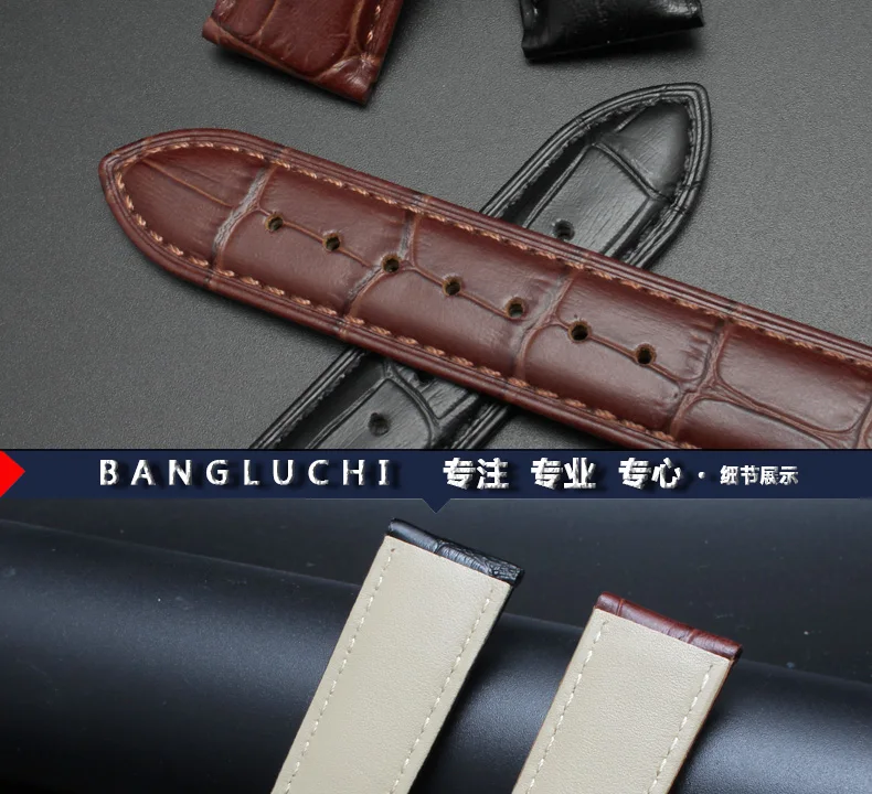 Аксессуары для часов для O-mega strap мужские кожаные булавки Пряжка бабочка Летающий ремешок гиппокамп Супер 18 серии 18 19 20 22 мм