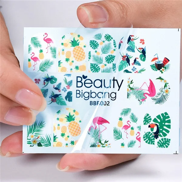 BBB002 BeautyBigBang, 2 шт, 3D наклейки для ногтей, переводные наклейки с водой, мороженое, торт, дизайн, сделай сам, Переводные картинки, слайдеры, наклейки для ногтей, украшения - Цвет: BBB002
