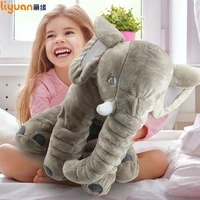 60cm infant elephant pillow plush giant soft stuffed toys doll animal sleeping back cushion
