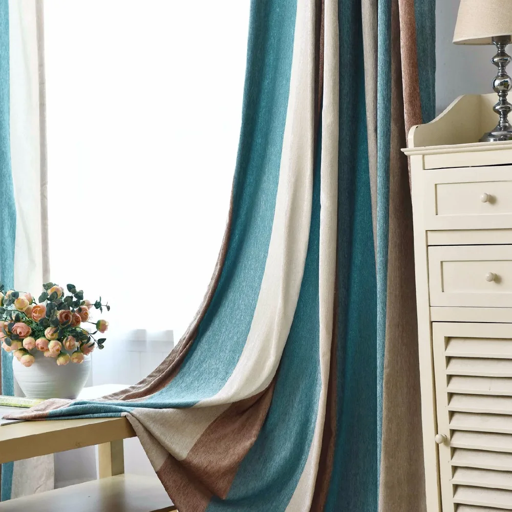 Наперл полу тени текстурированные ткать занавески s затемнение окна панели