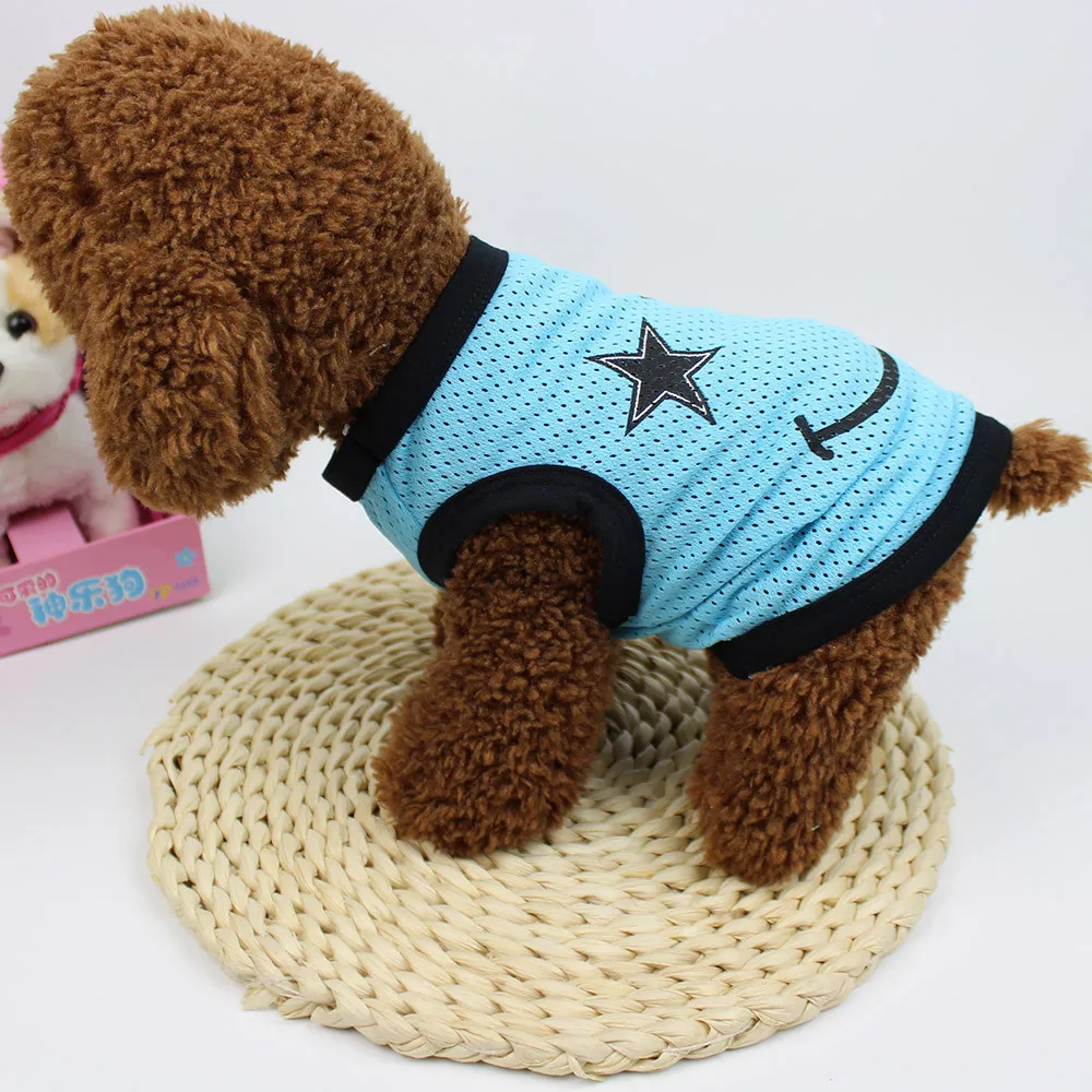 T рубашка одежда для собак без рукавов Летнее вечернее платье из полиэстера