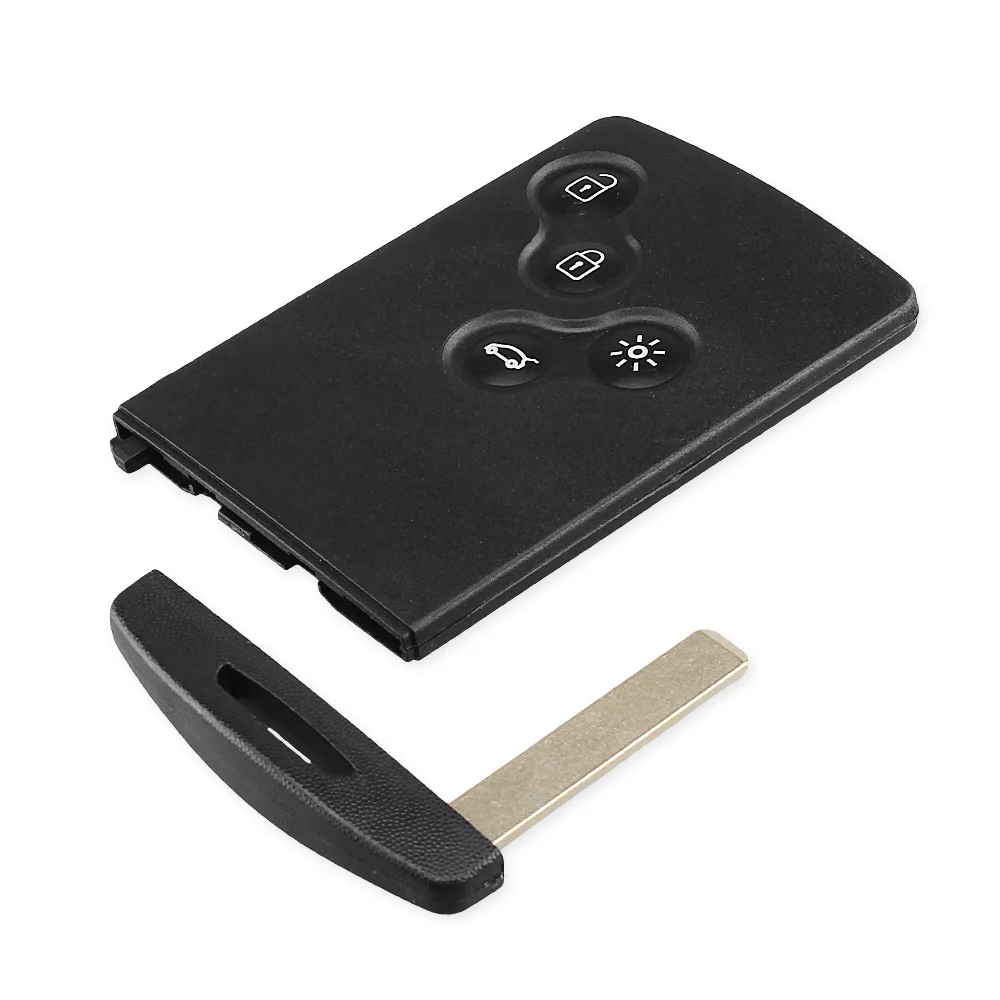 KEYYOU High Quality Remote Smart Card Key Shell For Renault Laguna Koleos Clio 4 Button Auto Car Case Fob with Blade | Автомобили и