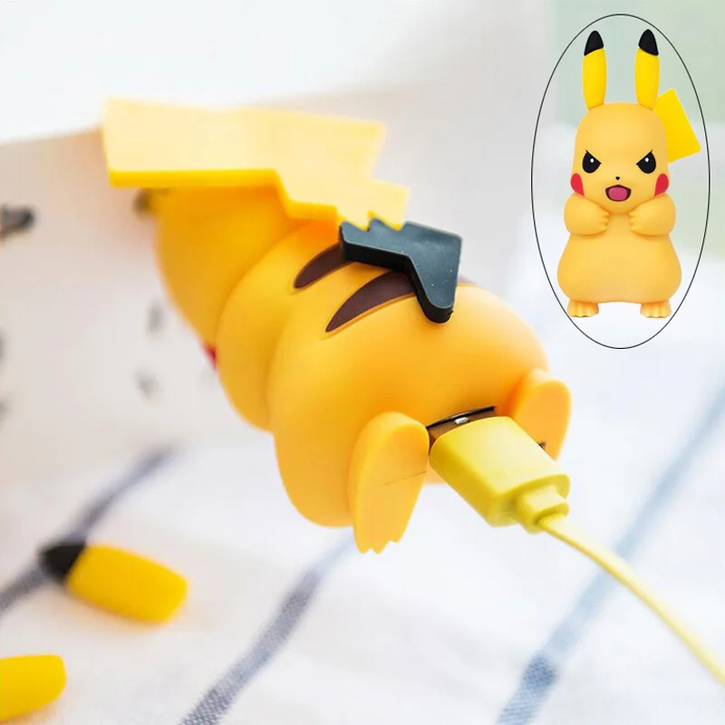 Kawaii пикачуэ дизайн Usb зарядное устройство для мобильного телефона настенное