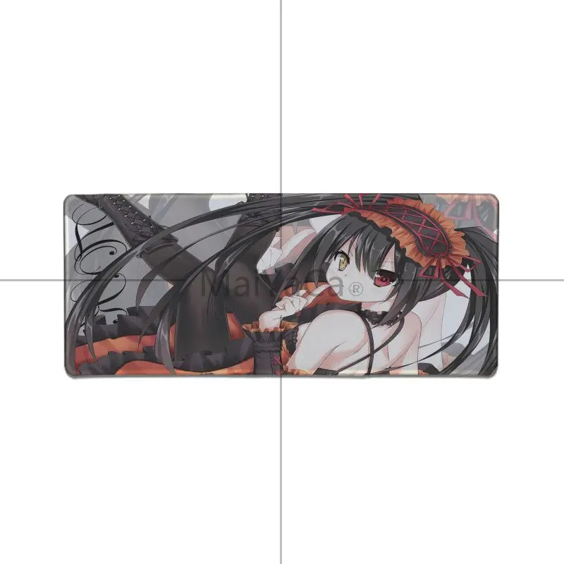 MaiYaCa DATE A LIVE Tokisaki Kurumi аниме уникальный настольный коврик игровой для мыши большой
