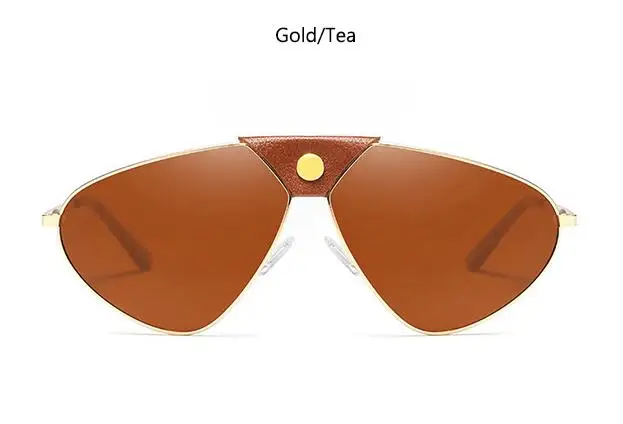 C2 gold tea Готические зеркальные очки трендовые большие солнцезащитные очки дизайнерские брендовые роскошные женские винтажные ретро стимпанк солнцезащитные очки большие Oculos - Цвет линз: C2 gold tea
