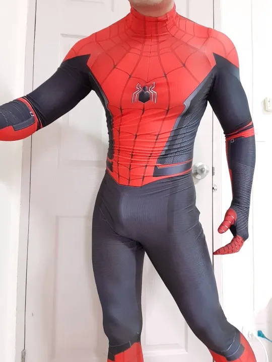 Spider-Man2 костюм для косплея с 3D принтом Человек-паук боди глазами-пауками новинка