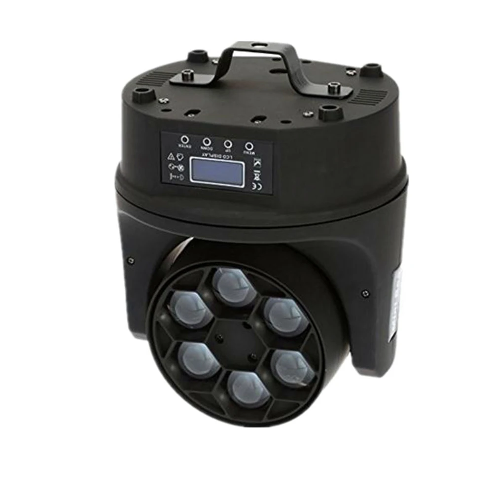 Светодиодный вращающийся головной светильник пчелиный глаз 6x15 Вт/RGBW Полный