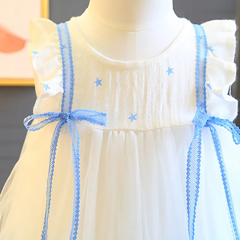 Платья для девочек 2019 Весна Новые детские праздничная одежда милые с рисунком