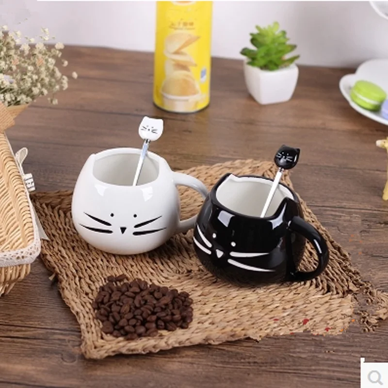 1 шт. Новинка милая Кошка Животное молочная Кружка Керамическая креативная