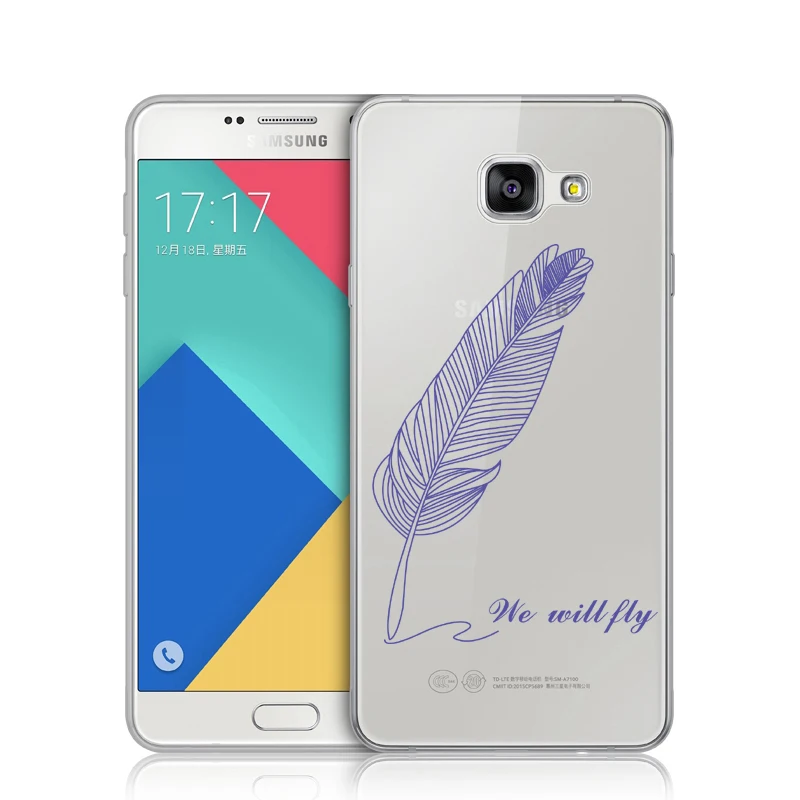 Роскошные гусиное перо Drop зеркало мягкий чехол для телефона Samsung Galaxy A5 A7 J5 J7 A6 A8 2017