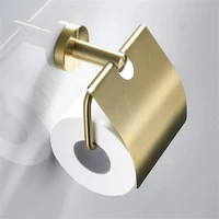 toilet paper holder brushed gold stainless steel pendant paper hook towel rack roll paper holder with cover hardware accessories