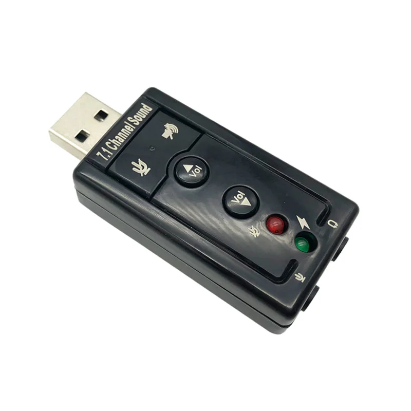 Лидер продаж USB звуковая карта виртуальный 7 1 канальный аудио интерфейс адаптер