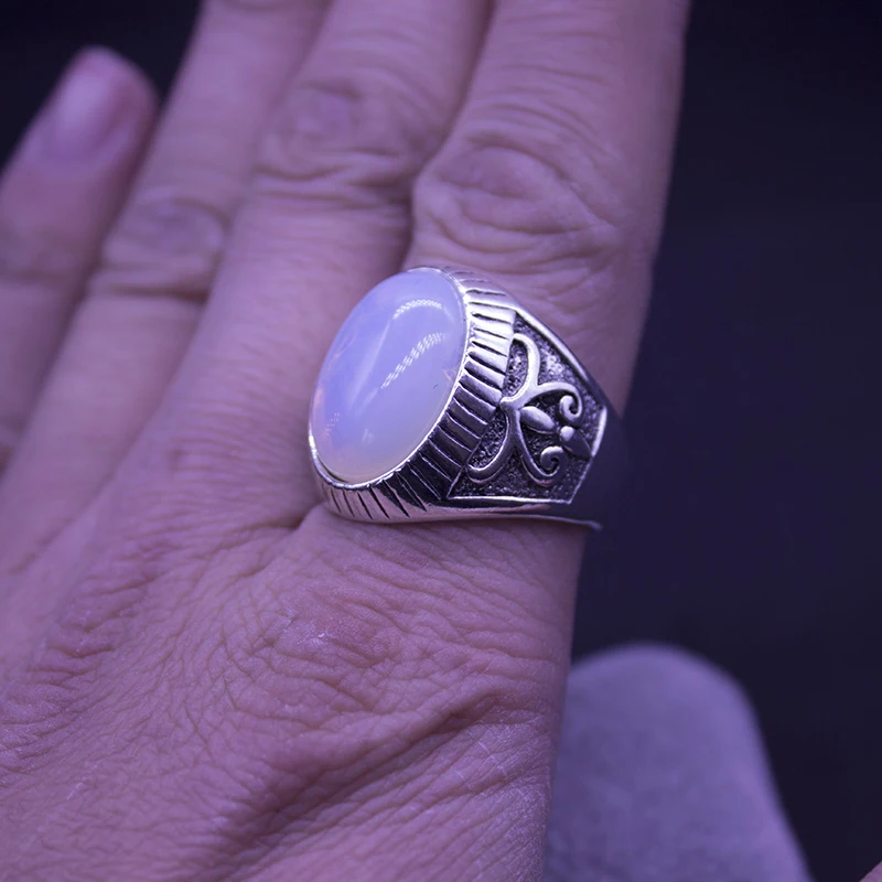 Top Quality Vintage Opal Rings For Women Anel Boho Engagement Statement White Stone Men Jewelry | Украшения и аксессуары